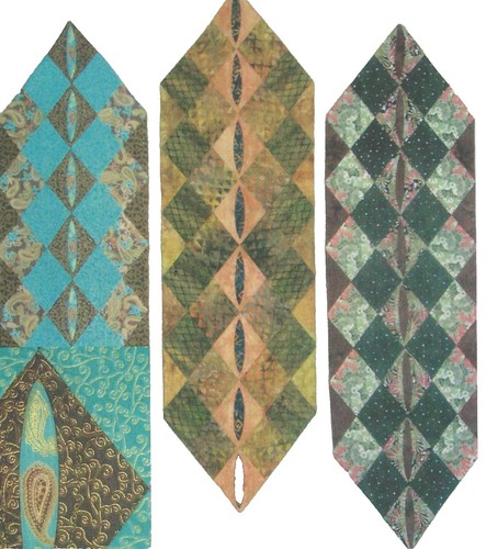 Kit De Coussins Vintage 1977 – Yours Truly Quilted Cathedral Window – 13×17″ (neuf)