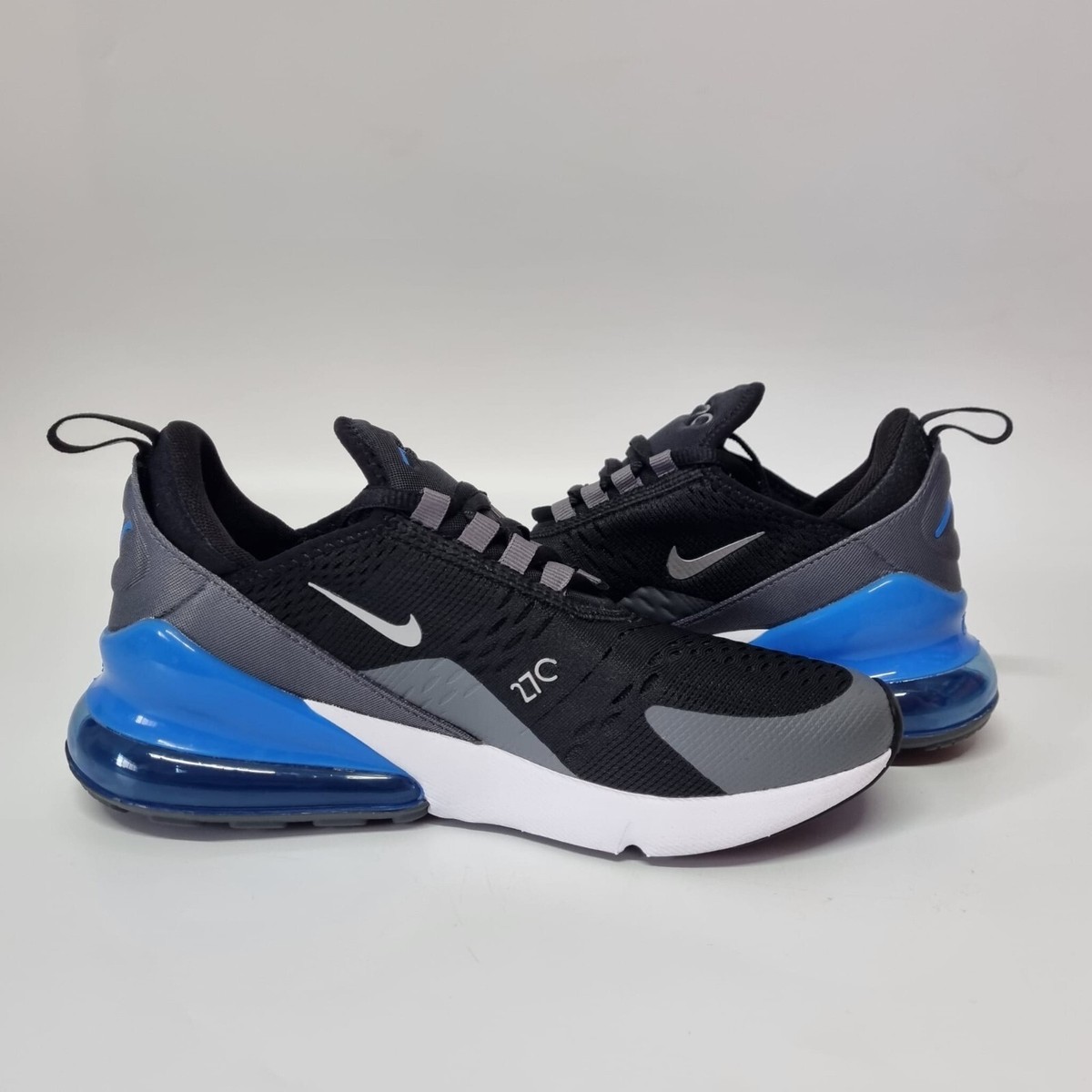 Nike Air Max 270 Black Blue Silver Sneskers Women's 8US Nike Air Max 270 Black Blue Silver Sneskers Women's 8US