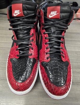 jordan 1 custom size 11 PYTHON SNAKE SKIN | eBay