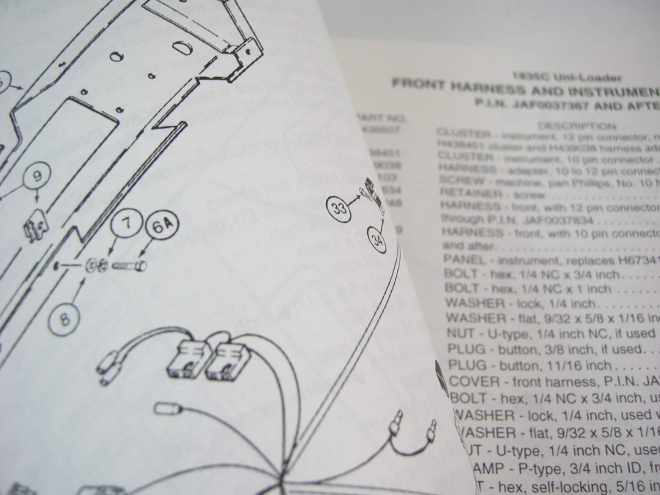 CASE 1835C Uni-Loader Skid Steer Tractor Parts Manual Book Catalog UniLoader - Image 3 of 4