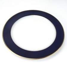 Heinrich Porzellan Kuchenteller Serie Royal Blue Echt Kobalt Goldrand 19,5cm