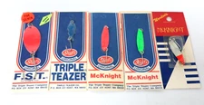 Shoff's Worden's McKnight F.S.T Trolling Spoons Fishing Lures Triple Teazer Co.