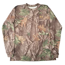 Under Armour Camo Heat Gear Men's Large Longsleeve Hunting Shirt