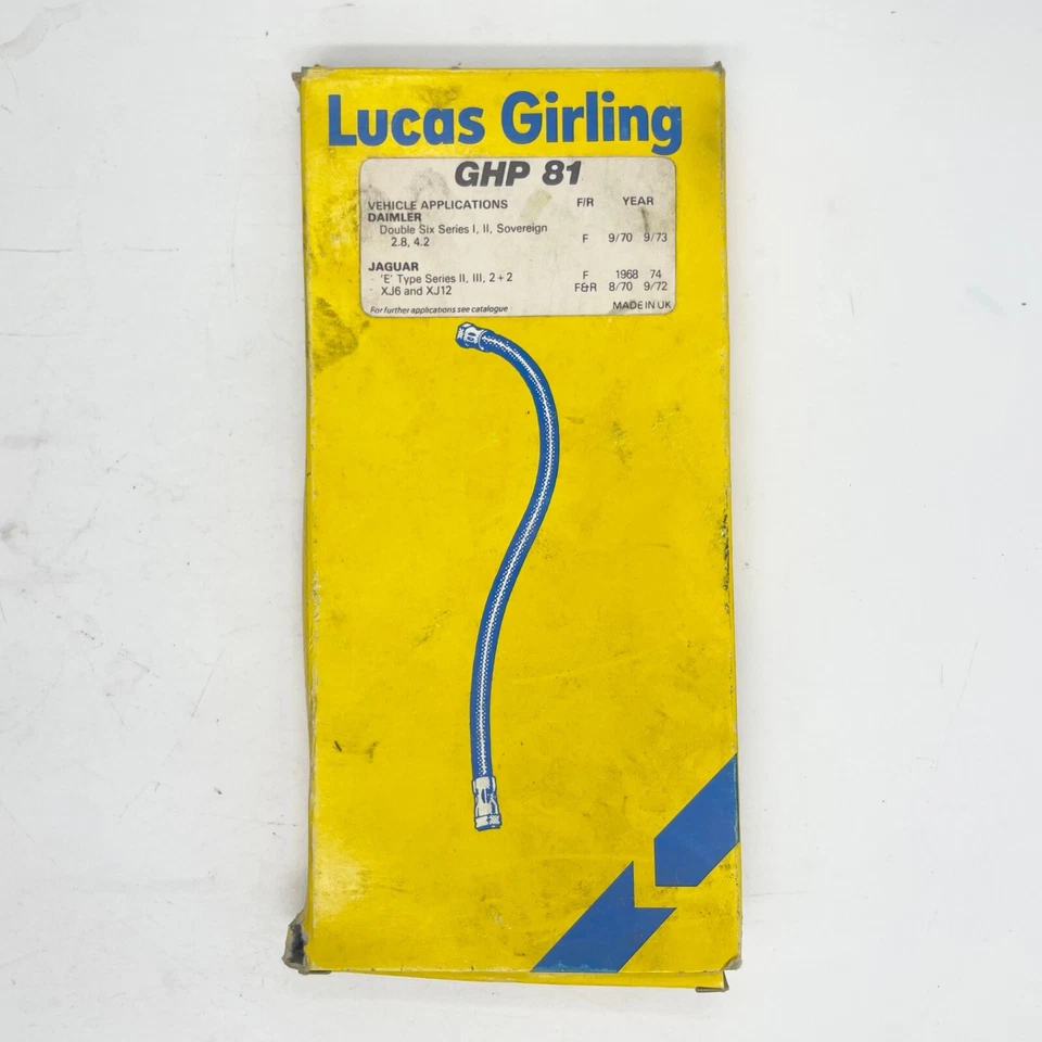 Новый из старых запасов! Lucas GHP81 передний тормозной шланг для Jaguar - Изображение 2 из 2