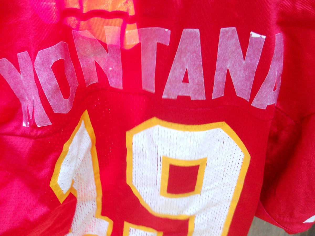 KANSAS CITY CHIEFS JOE MONTANA #19 FOOTBALL JERSEY SZ MEN
