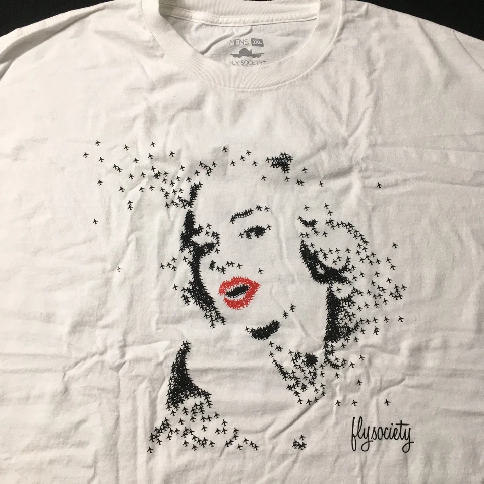 Men's FLY SOCIETY short Sleeve Print T-Shirt 2XL - Изображение 2 из 4