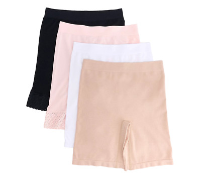 Breezies~Set of 4~Comfort Breeze Long Leg Panty Briefs~Small~Basic~A630841