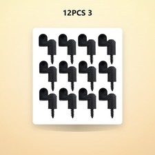 12PCS 3/8 Inch Nylon Window Screen Clips with Screws for Securely Fastening W...