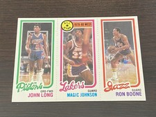 1980-81 Topps - Magic Johnson, Ron Boone, John Long #237-18-88 (RC)