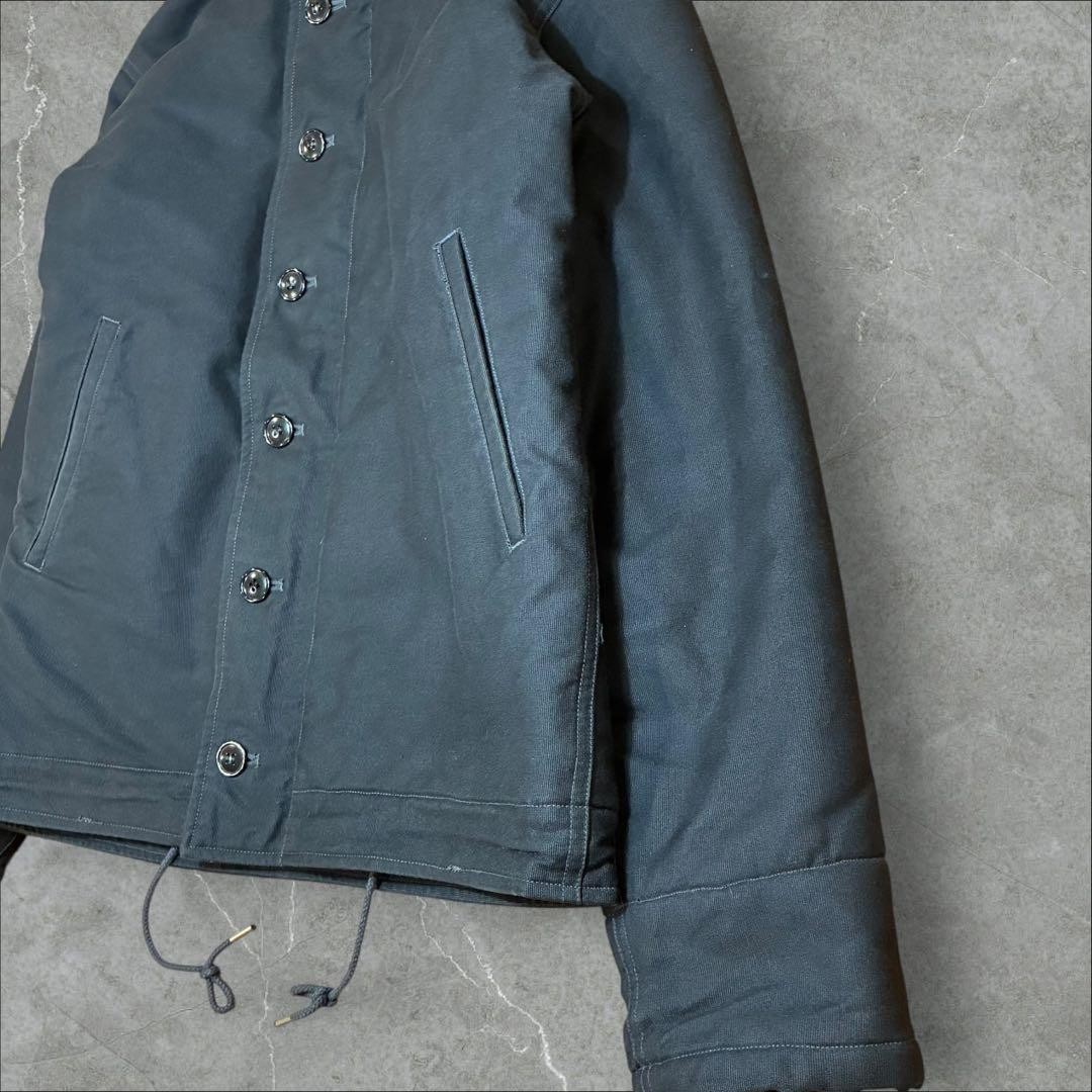 Buzz Rickson's N1 Deck Jacket USNAVY S Mohair & A… - image 7