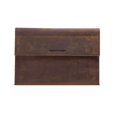 Genuine Leather Tablet Carrying Case Sleeve Bag For iPad Air Pro 13 12.9 Samsung