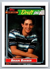 1992 Topps Brian Barber #594 RC Rookie Cardinals MLB Baseball Card Draft Pick. rookie card picture