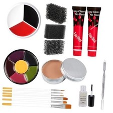 Fake Blood Scar Wax SFX Makeup Kit - Halloween Face Paint Special Effects SET A