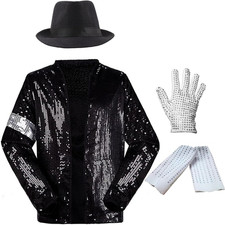 Dance Costume 4Pcs-Include Jacket Hat Glove Sock- Carnival Halloween Costume Rol