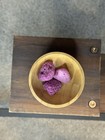 3 Pink Ruby Honeycomb Stone Crystals UV Reactive - Wooden Bowl Included — photo 3