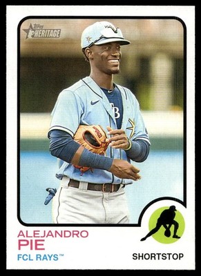 2022 Topps Heritage Minor League Alejandro Pie FCL Rays #164