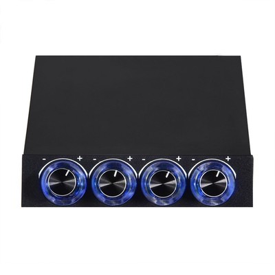 4 Channel Computer Fan Speed & Temperature Controller Heat Reducing For PC W Fit