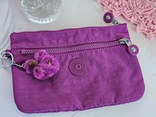 Borsa Kipling viola NESS con scimmia PAULIEN nuova senza etichette 