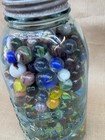 MARBLES in Half Gallon JAR vintage jar filled with marbles 7 pounds 10 ounces — photo 8