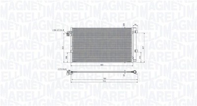 122180N AKS DASIS Condensatore climatizzatore senza essiccatore, 22mm, 15,7mm, 570mm 122180N adatti per MERCEDES-BENZ Classe E ❱❱❱ prezzo e esperienza