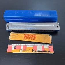 Yamaha Retro Harmonica Metal Body Plastic Case Used Collectible CC6