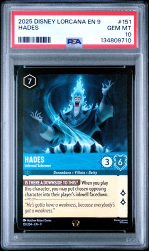 Hades - Infernal Schemer graded PSA 10 for sale on eBay