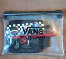 VANS Off the Wall Clear Zip Pouch Unisex Adul...