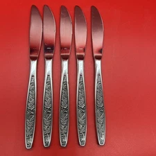 VTG 5 Set Stylecraft Stainless Dinner Knife Knives Japan  SYF20