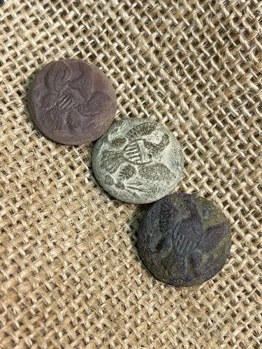 Three Dug Civil War General Service Eagle Coat Buttons Dug At Pickett’s Mill Ga