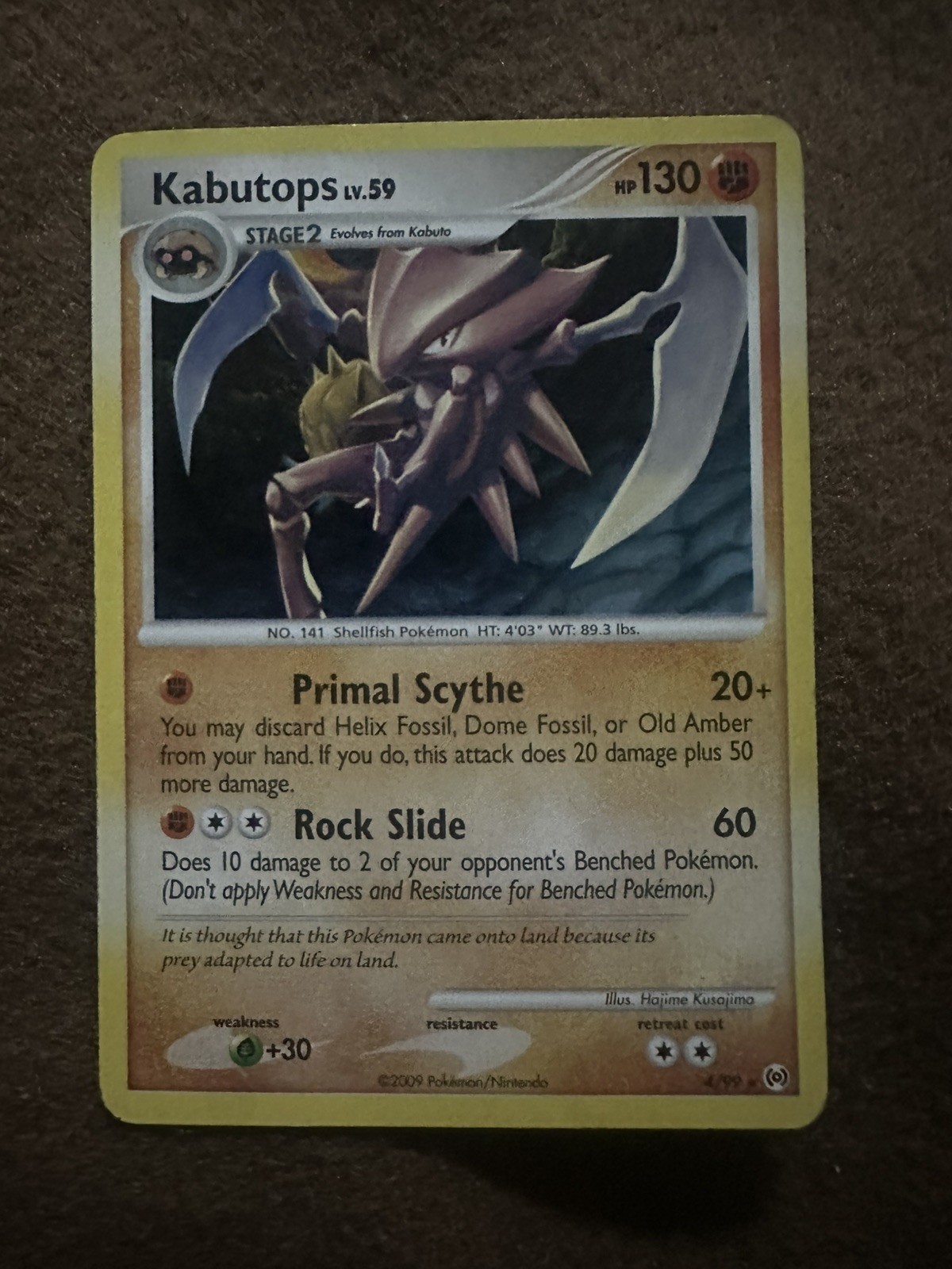 Kabutops ~ 4/99 ~ Holo ~ Arceus ~ Light Play ~ Pokemon Card