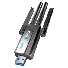 2X( 3000Mbps WiFi 6E Card Dual Band 2.4G/5GHz USB 3.0 Receiver Dongle9262