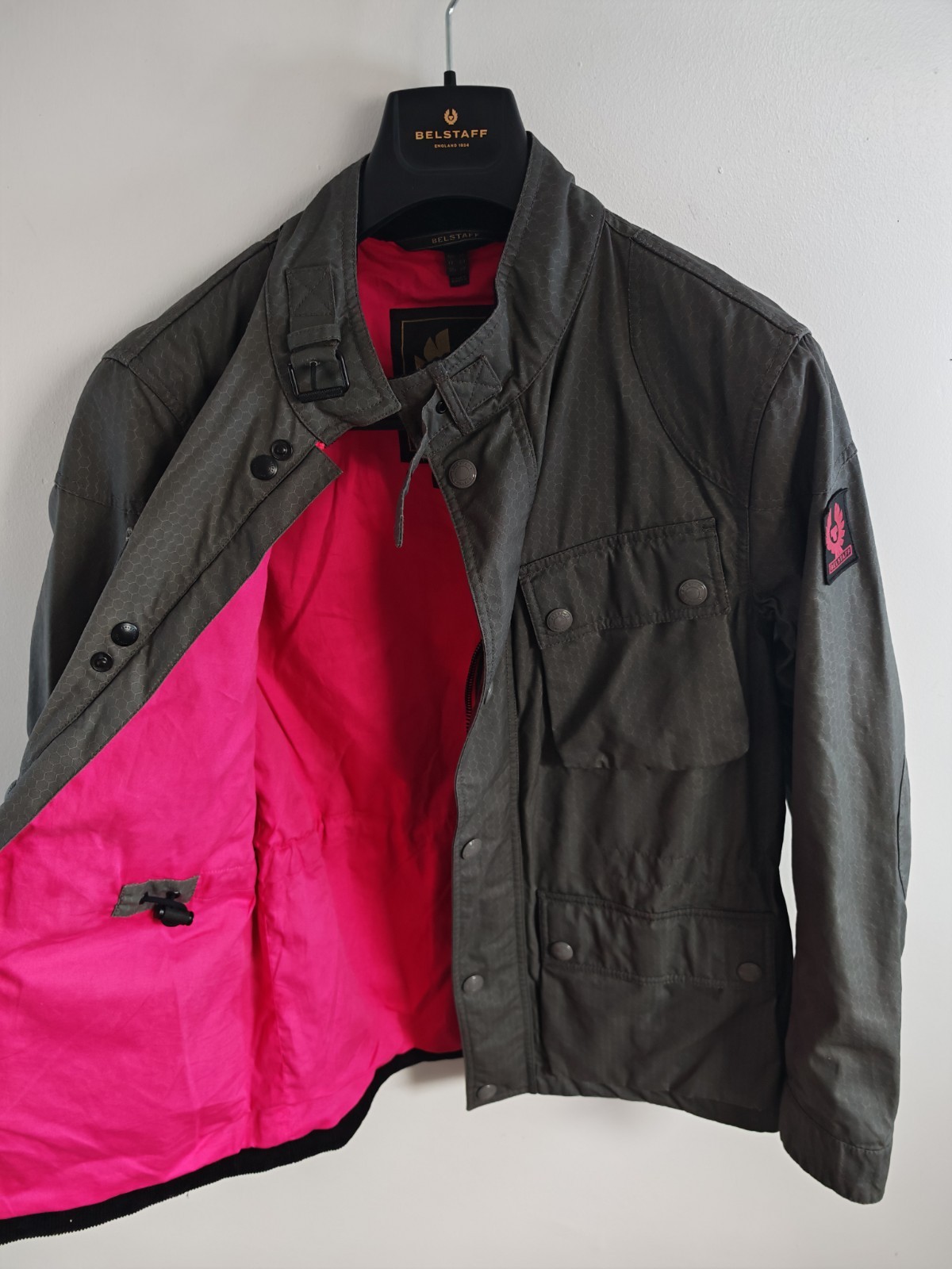Belstaff Flash Fieldmaster Mens Wax Jacket Granite Grey Ripstop UK 38 image 5