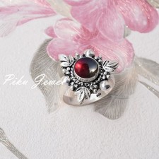 Mozambique Garnet Gemstone 925 Sterling Silver Looking Ring For Function Jewelry