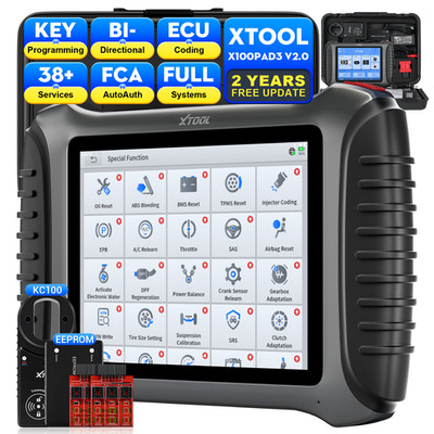 XTOOL X100 PAD3 V2.0 Scanner Full System Diagnostic Key Programming IMMO Coding