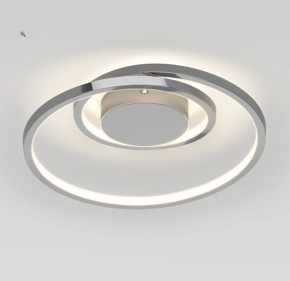 Artika Salto LED-Integrated Flushmount Ceiling Light - Chrome