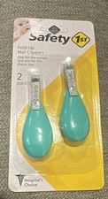 2 Pack Safety 1st Hospital Choice Fold Up Green Nail Clippers