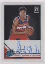 2019-20 Panini Donruss Optic Rated Rookie Signatures Admiral Schofield Auto 0s5s