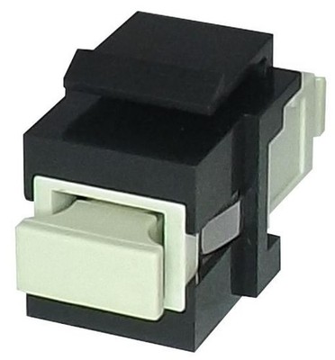 TUK - Multimode Fibre Keystone Coupler SC-SC Simplex, Black