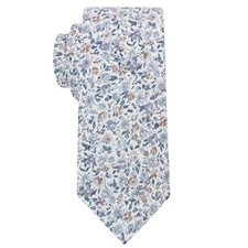 Men Skinny Tie Cotton Floral Ties for Men Wedding 2.56'' Necktie for Floral 1