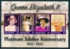 Papua New Guinea 2022 - HRM Queen Elizabeth II Platinum Jubilee Sheetlet - MNH