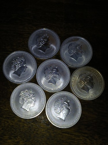(7) 1/2 oz .999 Silver Coins. Queen/Great White. Australia. Free Shipping. - Picture 3 of 8