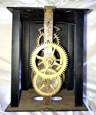 Mouvement lanterne horloge a poids Uhr clock antiq pendule no