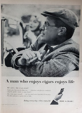 Cigar Institute Print Ad 1957 Ephemera Wall Art Decor Enjoy Life