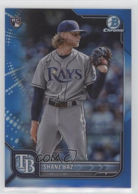 2022 Bowman Chrome Blue Refractor 123/150 Shane Baz #66 Rookie RC 8t7