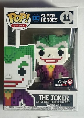 Funko Pop! The Joker 11 DC Super Heroes GameStop 8-Bit Vinyl Figure New In Box