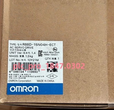 R88D-1SN04H-ECT 1PCS New Omron R88D-1SN04H-ECT AC Servo Drive Fast shipping