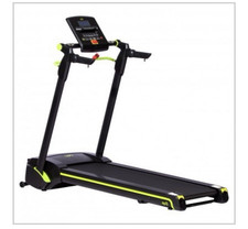 OPTI Electric Treadmill 13km/h 10% Incline 115kg Black/Green Safety Key