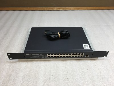 Dell Power Connect 2124 Unmanaged Switch with Rack Ears TESTED