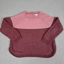 FatFace rosa & burgunderfarbener Colourblock-...