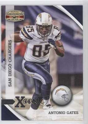 2010 Panini Gridiron Gear Silver X's 28/250 Antonio Gates #122 HOF 0l2